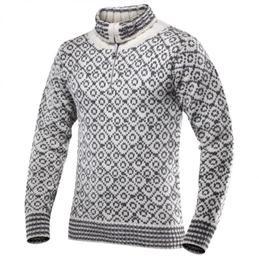 Devold Svalbard Sweater Zip-Neck - Wollpullover -Kletterausrüstung devold svalbard sweater zip neck wollpullover 1