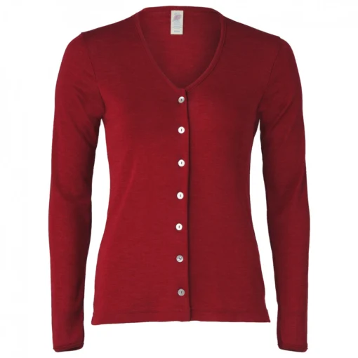 Engel Damen Cardigan Feinripp - Wolljacke -Kletterausrüstung engel damen cardigan feinripp wolljacke 2