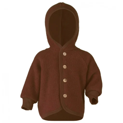 Engel Kinder Kapuzenjacke Mit Holzknöpfen - Wolljacke -Kletterausrüstung engel kinder kapuzenjacke mit holzknoepfen wolljacke