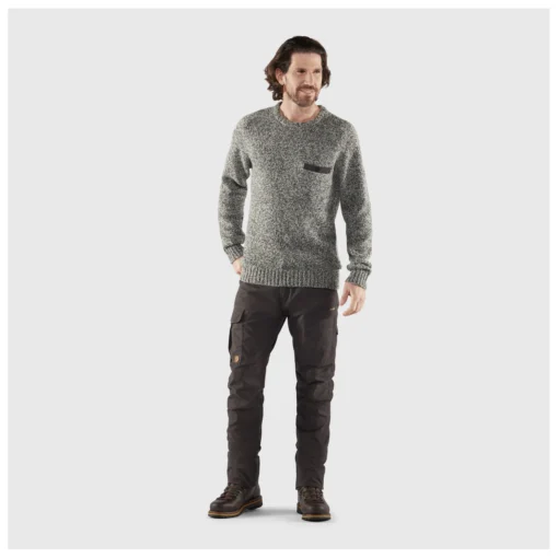 FJÄLLRÄVEN Lada Round-Neck Sweater - Wollpullover -Kletterausrüstung fjaellraeven lada round neck sweater wollpullover detail 3