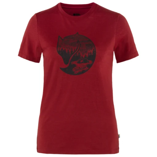 FJÄLLRÄVEN Women's Abisko Wool Fox S/S - Merinoshirt -Kletterausrüstung fjaellraeven womens abisko wool fox s s merinoshirt