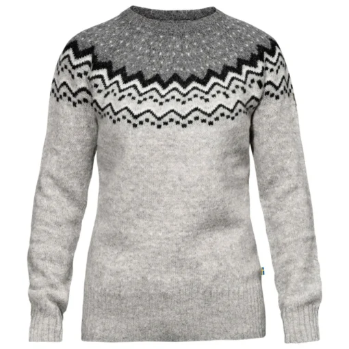 FJÄLLRÄVEN Women's Övik Knit Sweater - Wollpullover -Kletterausrüstung fjaellraeven womens oevik knit sweater wollpullover bf 1