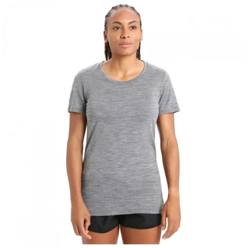 Icebreaker Women's Merino S/S Low Crewe - Merinoshirt -Kletterausrüstung icebreaker womens merino s s low crewe merinoshirt 1