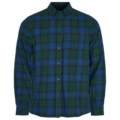 KnowledgeCotton Apparel Light Flannel Checked Custom Fit Shirt - Hemd -Kletterausrüstung knowledgecotton apparel light flannel checked custom fit shirt hemd