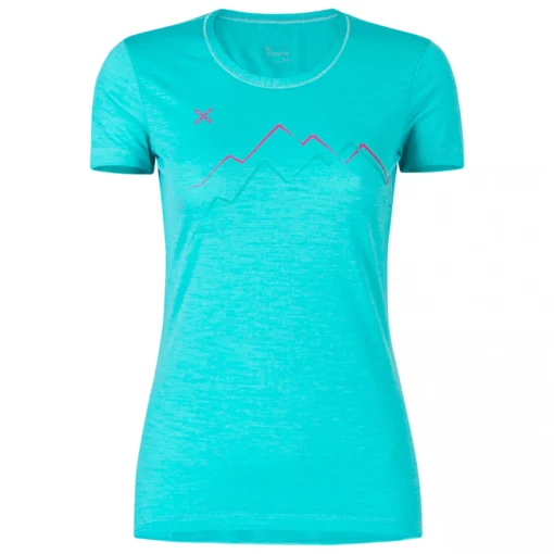 MONTURA Women's Merino Skyline T-Shirt - Merinoshirt -Kletterausrüstung montura womens merino skyline t shirt merinoshirt 2