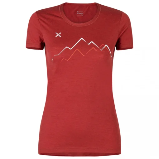 MONTURA Women's Merino Skyline T-Shirt - Merinoshirt -Kletterausrüstung montura womens merino skyline t shirt merinoshirt 3