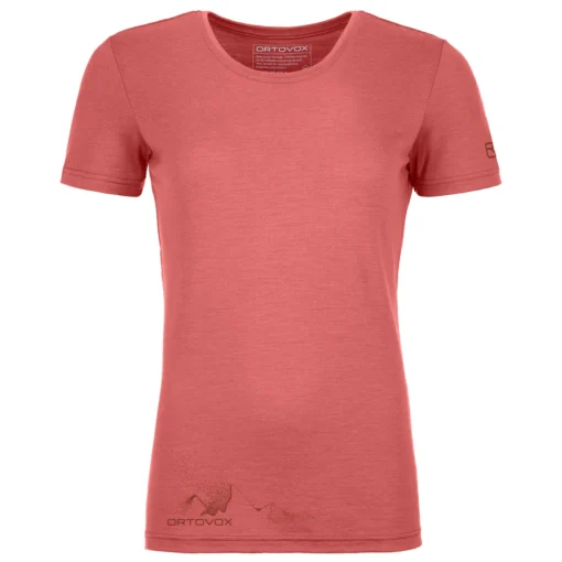 Ortovox Women's 185 Merino Logo Spray Ts - Merinoshirt -Kletterausrüstung ortovox womens 185 merino logo spray ts merinoshirt 1