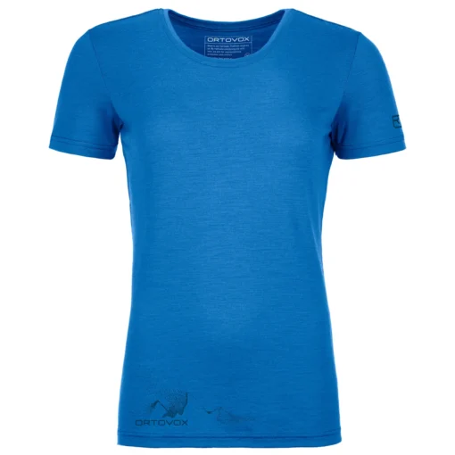 Ortovox Women's 185 Merino Logo Spray Ts - Merinoshirt -Kletterausrüstung ortovox womens 185 merino logo spray ts merinoshirt 2