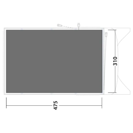 Outwell Footprint Avondale 5PA - Zeltunterlage -Kletterausrüstung outwell footprint avondale 5pa zeltunterlage detail 2