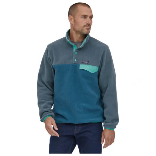 Patagonia Lightweight Synch Snap-T P/O - Fleecepullover -Kletterausrüstung patagonia lightweight synch snap t p o fleecepullover detail 2