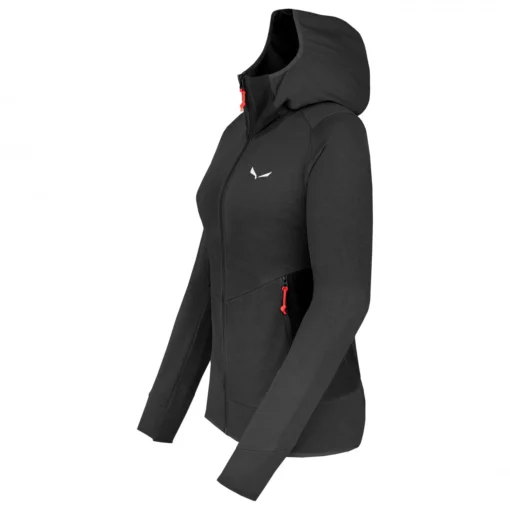 SALEWA Women's Lavaredo Hemp Hooded Jacket - Hoodie -Kletterausrüstung salewa womens lavaredo hemp hooded jacket hoodie detail 2