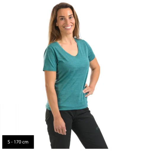 Stoic Women's Merino150 HeladagenSt. T-Shirt - Merinoshirt -Kletterausrüstung stoic womens merino150 heladagenst t shirt merinoshirt detail 10