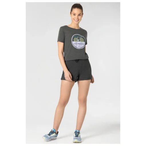 Super.natural Women's Go Out Tee - Merinoshirt -Kletterausrüstung supernatural womens go out tee merinoshirt detail 4