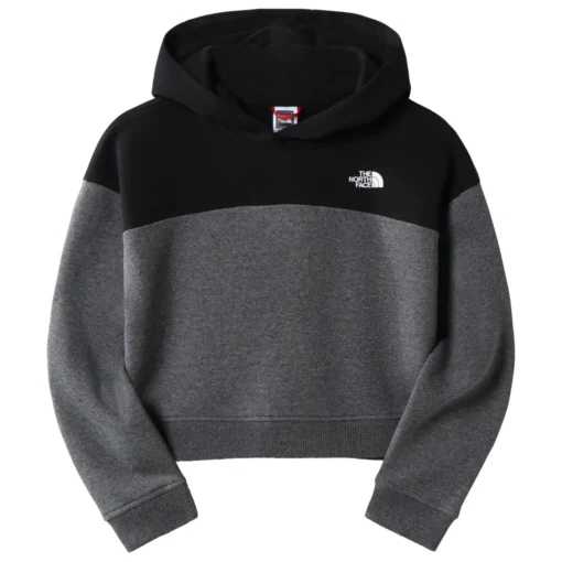 The North Face Girl's Drew Peak Cropped Pullover Hoodie - Hoodie -Kletterausrüstung the north face girls drew peak cropped pullover hoodie hoodie 1