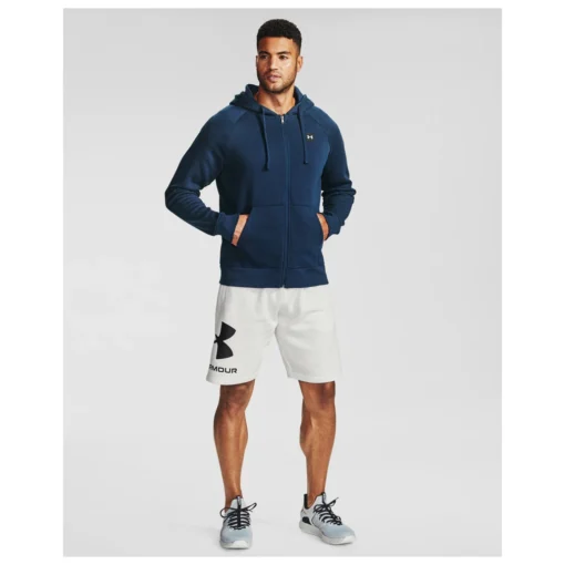 Under Armour Rival Fleece Fullzip Hoodie -Kletterausrüstung under armour rival fleece fullzip hoodie detail 3