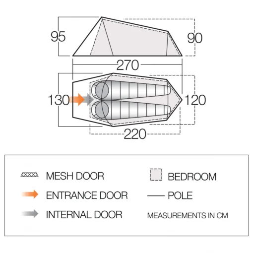 Vango Soul 200 - 2-Personen Zelt -Kletterausrüstung vango soul 200 2 personen zelt detail 2