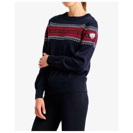 We Norwegians Women's Signature Crewneck - Wollpullover -Kletterausrüstung we norwegians womens signature crewneck wollpullover detail 4